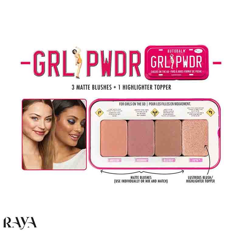 پالت رژ گونه دبالم (دبام)  The Balm Autobalm GRL PWDR Cheeks On The Go 